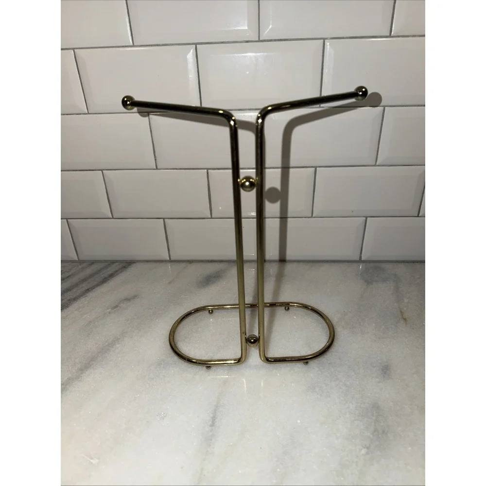 Vintage Gold Metal‎ Hand Towel Stand Holder GW994